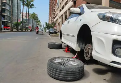Change tires