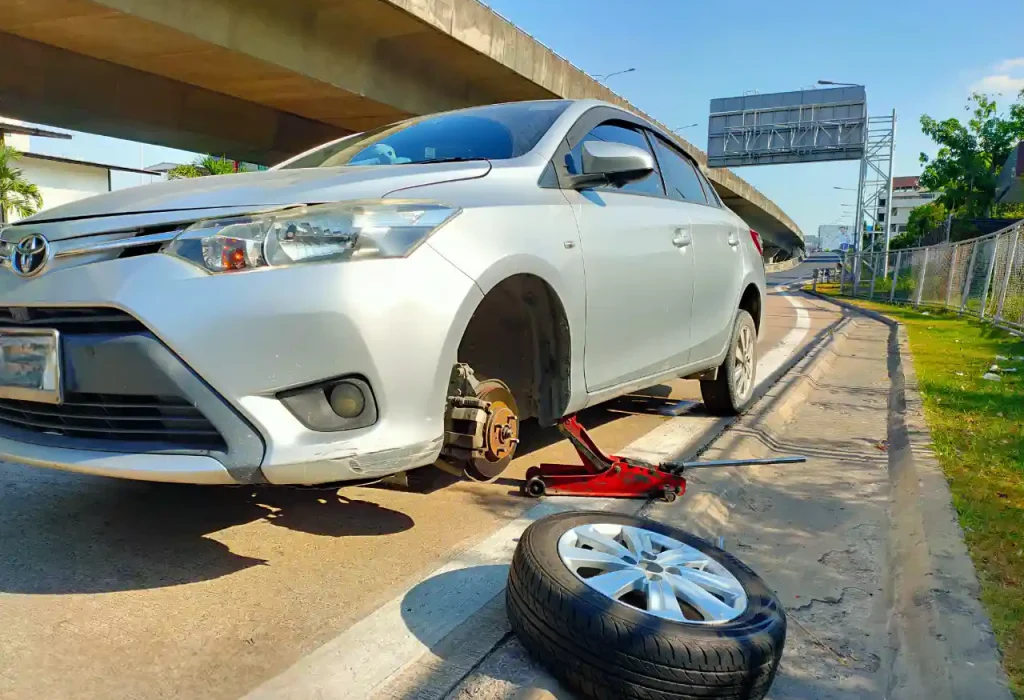 ปะยางนอกสถานที่